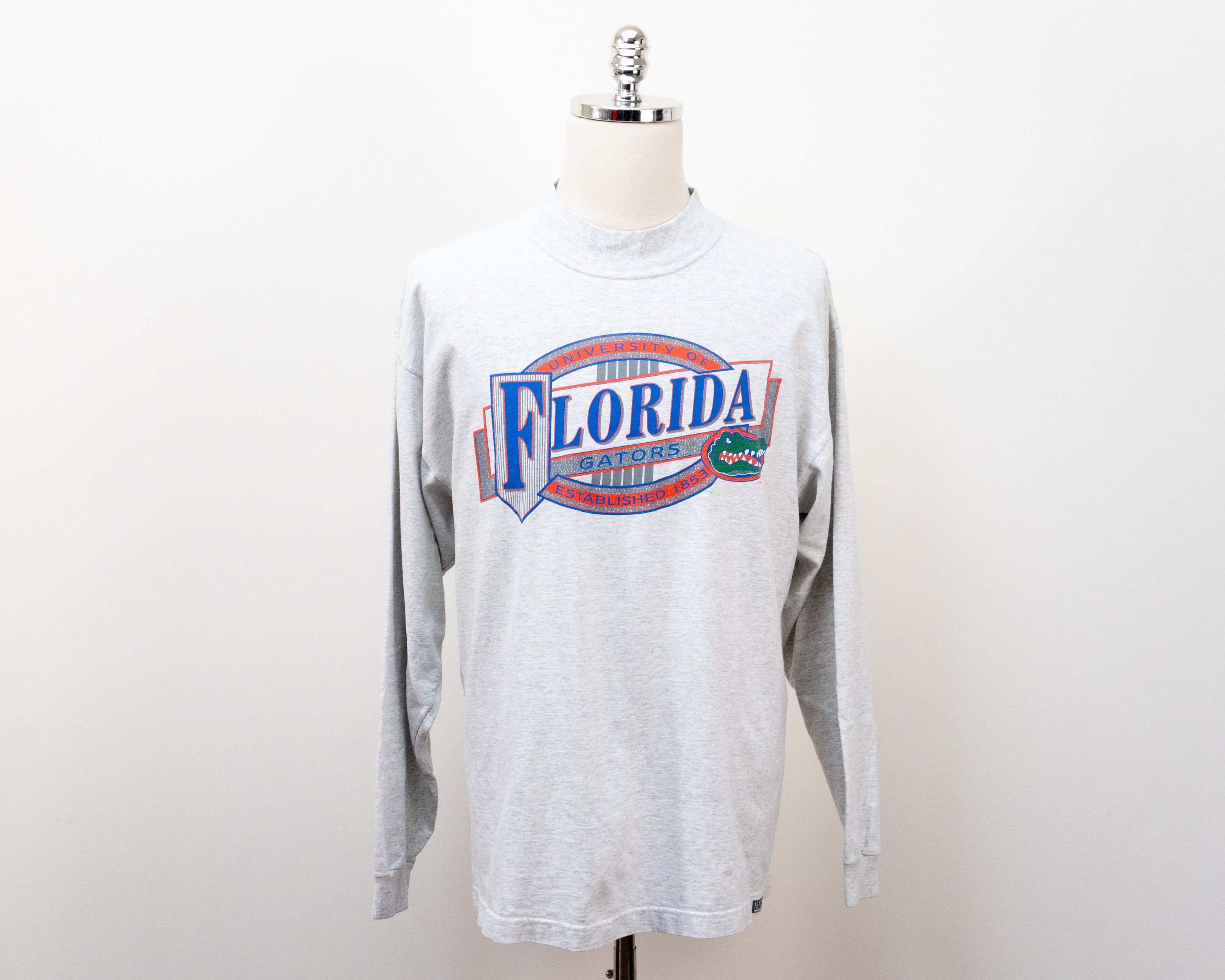 Vintage University of Florida Gators Athletic Heather Grey Long 