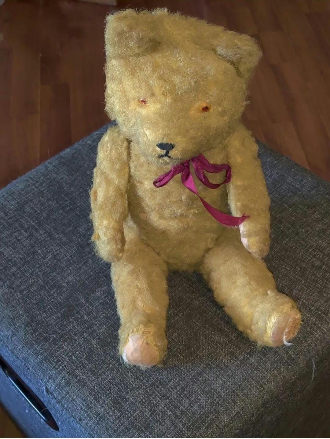 Antique straw filled teddy bear - Etsy 日本