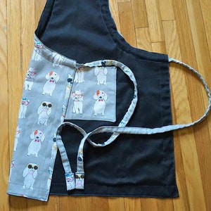 Apron Reversible Baking Cooking Grilling BBQ Chef Dog-Inspired Adjustible Unisex With Pocket, gift, kitchen dining, kitchen decor