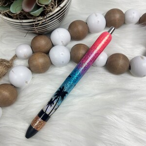 Beach Vibes Glitter Pen