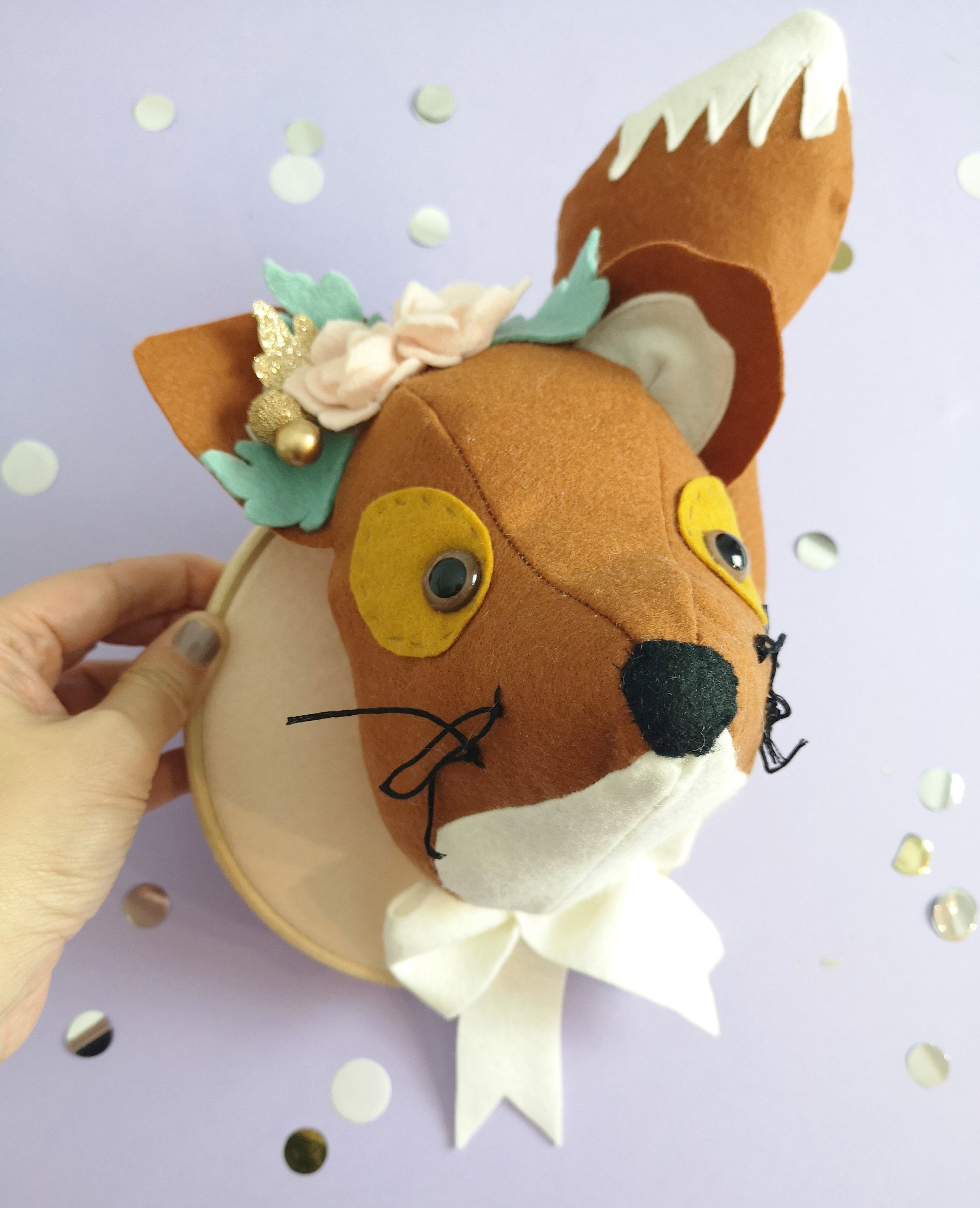 stuffed animal head wall mount