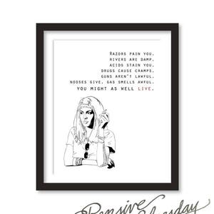 Print Girl Interrupted Minimalist Movie Quote Poster 16 x 20