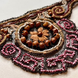 Deco Beaded Appliqué. Velour.