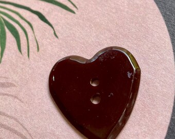Bakelite Realistic Love Heart. Dark Chocolate.