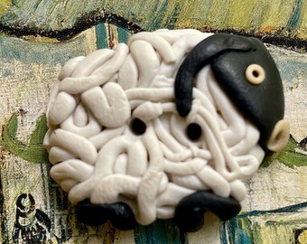 Realistic Horned Sheep or Ram Fimo