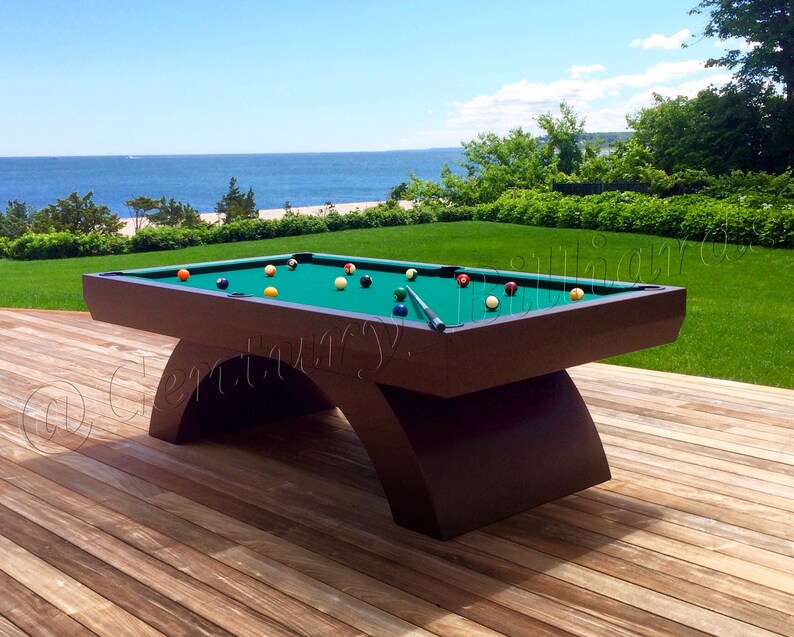 Custom Rainbow Outdoor Pool Table Etsy
