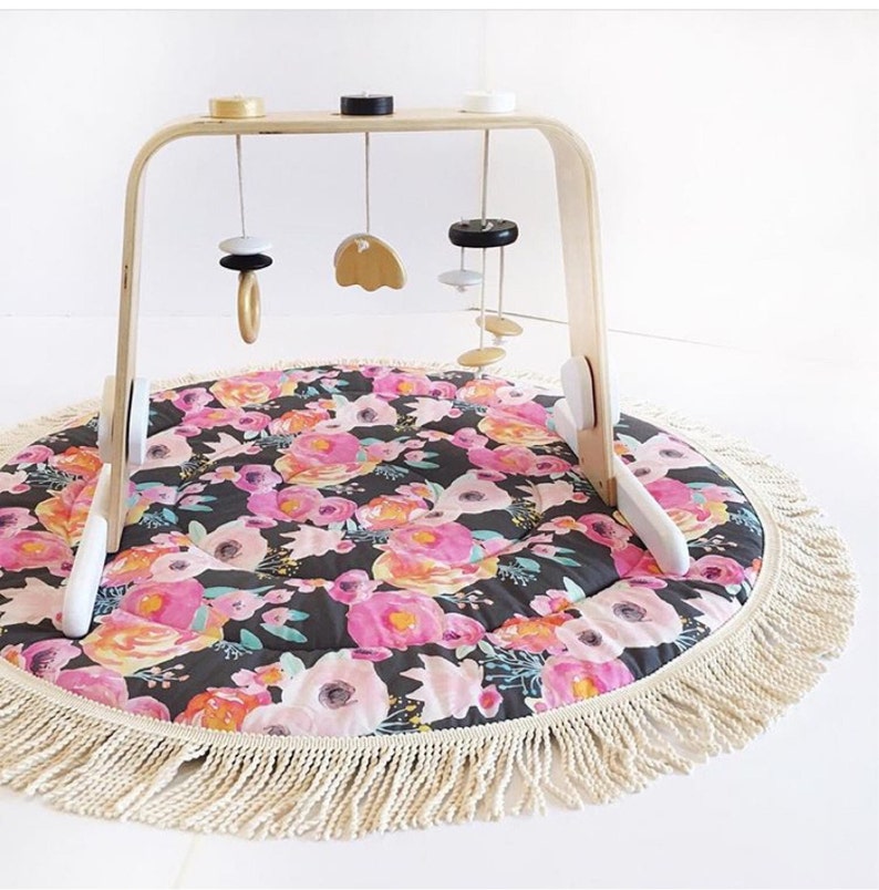 floral baby play mat