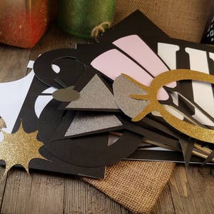 wedding photo booth props, wedding photo props, wedding signs, wedding decorations, glitter photo  props,