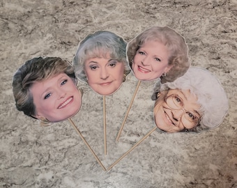 Golden girls photo props, Golden Girls Party Supplies, Birthday Party Decor for Women, Bridal Shower Themed Party, 40th birthday
