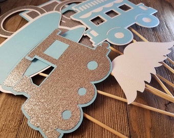 decoraciones para fiestas de cumpleaños de trenes, accesorios para fotos de trenes, primer cumpleaños de niño, primer cumpleaños de niño, chugga chuugga two two, accesorios para fotos de trenes