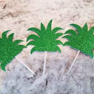 Pineapple cupcake topper, 16ct. Pineapple party, beach party decorations surf party, beach theme, Hawaiian party, tiki party, tropical party image 3