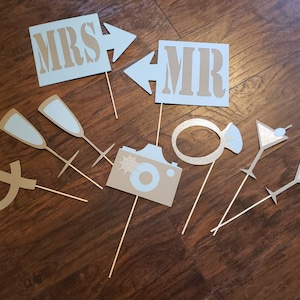 wedding photo booth props, wedding photo props, wedding signs, wedding decorations, glitter photo  props,