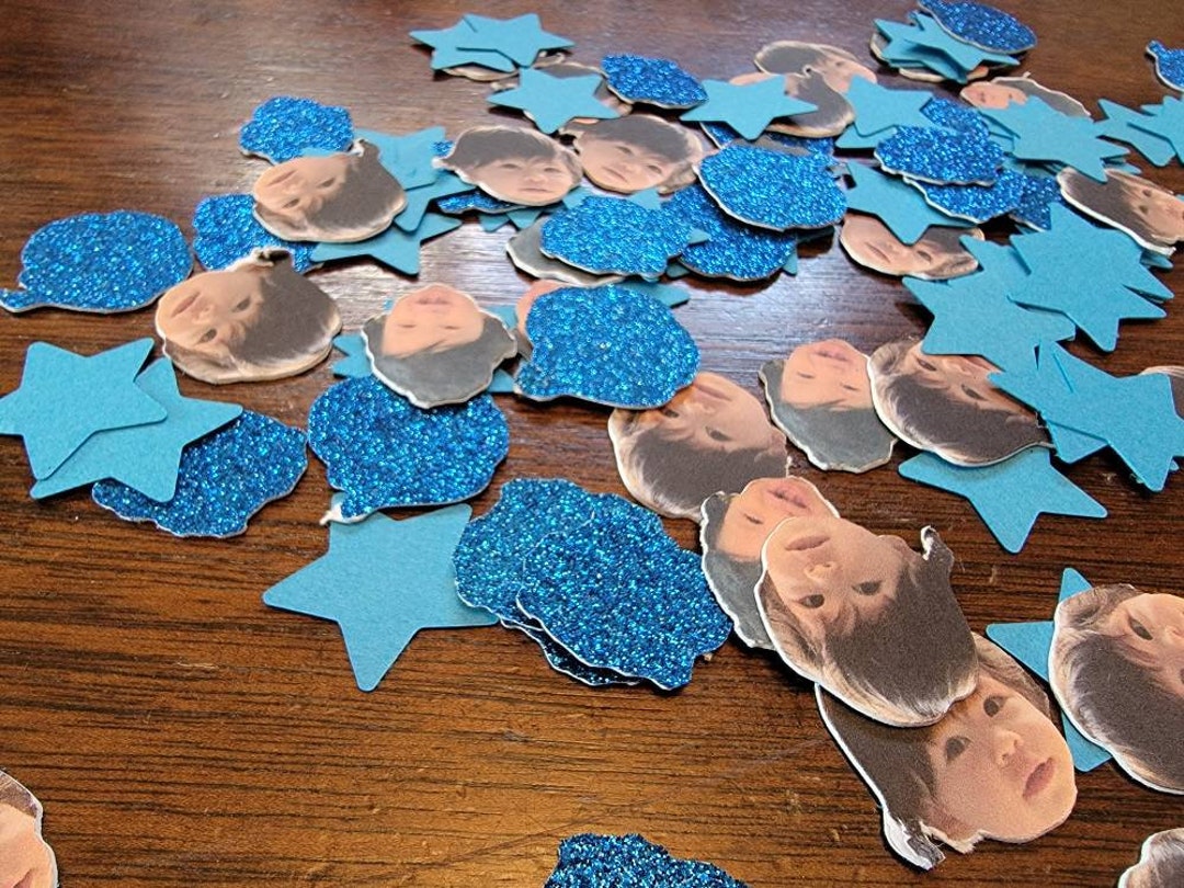 Custom Face Confetti First Birthday 21st30th50th Etsy