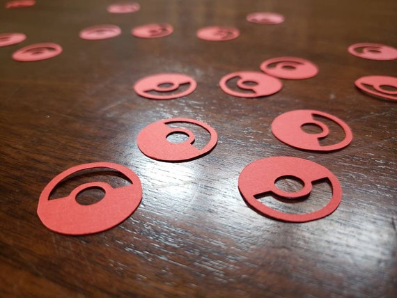 Pokemon confetti, Pokemon party decorations, video game party decor, party ideas for boys, party for girls, nerd gift wrapping, geeky gift