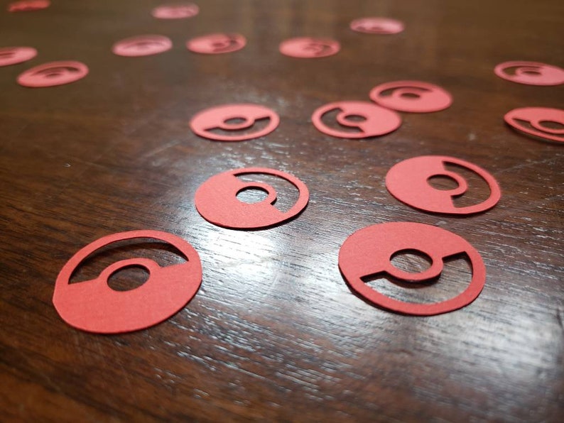 Pokemon confetti, Pokemon party decorations, video game party decor, party ideas for boys, party for girls, nerd gift wrapping, geeky gift afbeelding 1