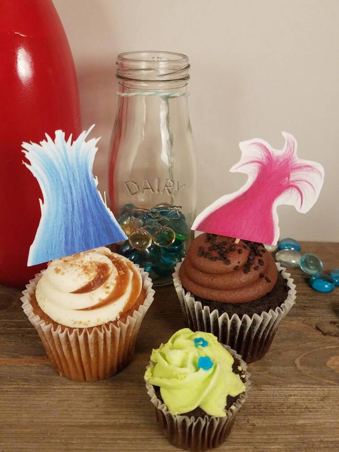 Trolls Movie Cupcake Toppers, Trolls Birthday, Trolls Party Supplies