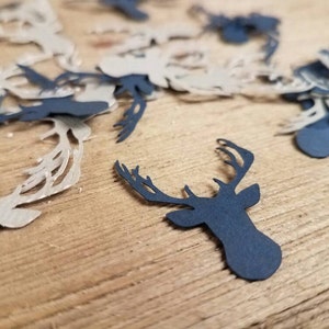 Buck confetti, woodland baby shower, buck baby shower, buck party decorations, buck or doe gender reveal, stag party,deer baby shower