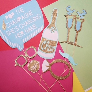 wedding photo booth props, wedding photo props, wedding signs, wedding decorations, glitter photo  props,