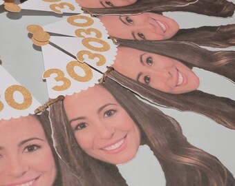 Personalized Photo banner, face banner, photo birthday banner, dog birthday. Cat decorations, dog decorations,