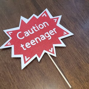 13th birthday, custom photo props, word bubble photo prop, teen birthday decorations, sweet 16 birthday decorations, photo booth props