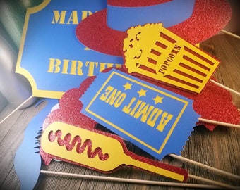 circus themed party, circus photo booth props, circus party, circus birthday, carnival theme party, first birthday party, birthday party
