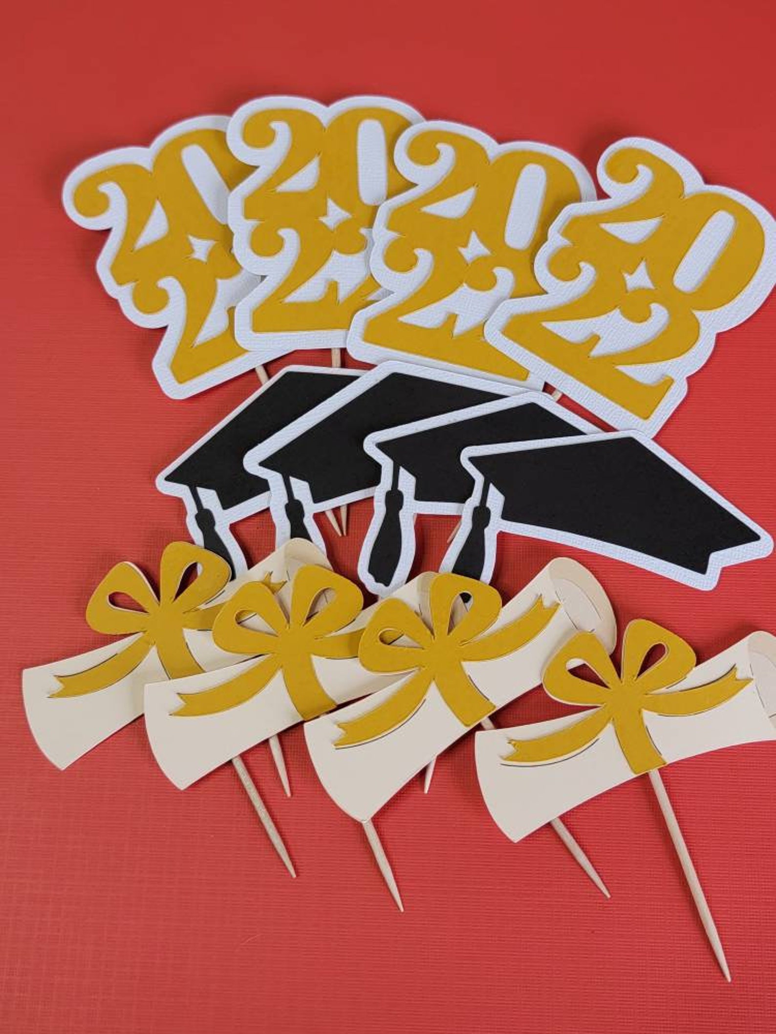 Graduation Cupcake Toppers Graduation Cake Topper Graduation Etsy