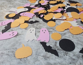 Ghost birthday confetti, boo I'm two birthday decorations, Halloween table scatter, Pink Ghost Hey Boo,  TWO Spooky Spooktacular, Spooky One