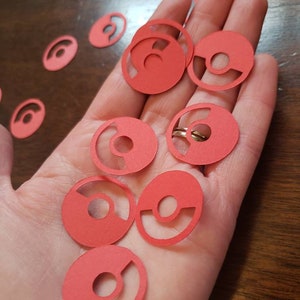 Pokemon confetti, Pokemon party decorations, video game party decor, party ideas for boys, party for girls, nerd gift wrapping, geeky gift afbeelding 2