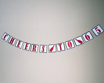 40th birthday decorations, 60th birthday, 65th birthday decorations, 50th banner, Birthday banner, 70th birthday party banner