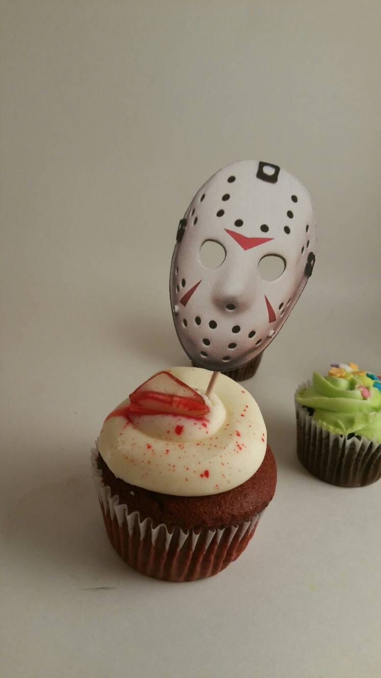 Halloween Cupcake Topper, 100 Piezas Doyomtoy Palillo De Halloween