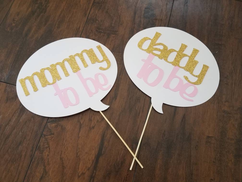 Baby announcement props mommy to be daddy to be pregnancy Etsy