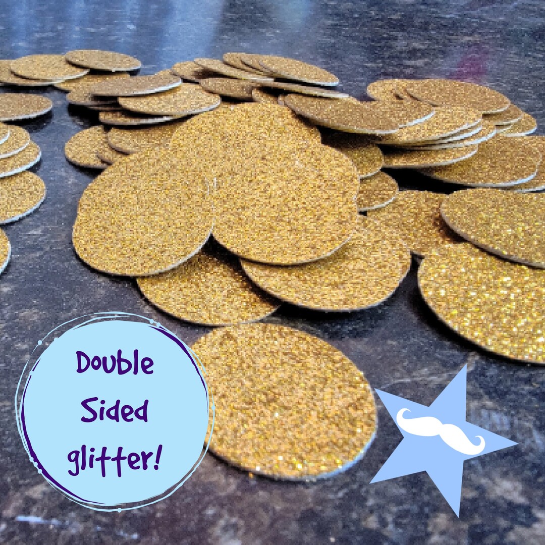 Glitter Confetti, Table Decor, Party Décor, Birthday Confetti, Round
