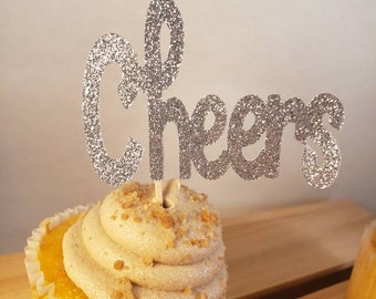 Graduation cupcake toppers, 2020 tood picks, NYE decorations, cheers party supplies, glitter cupcake toppers, celebration decorations