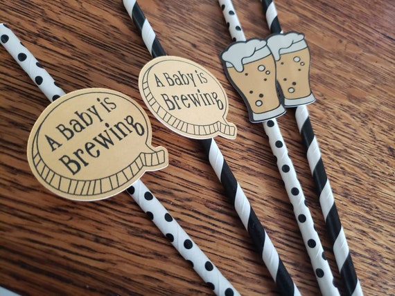 A Baby Is Brewing Diaper Party Beers And Diapers Baby Etsy