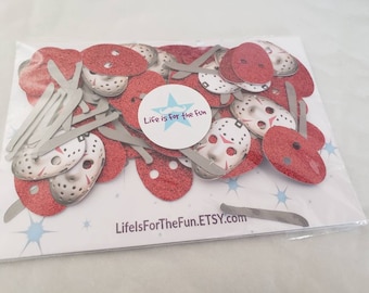 Friday the 13th party decorations, Halloween party decorations, Halloween confetti, Friday the 13th confetti, horror decorations