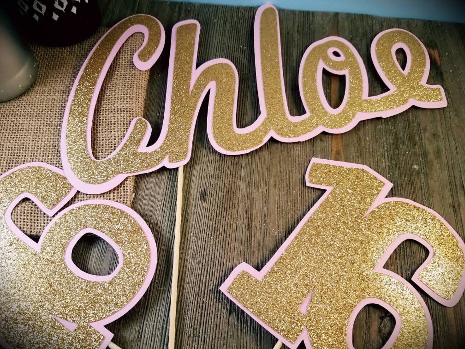 Custom Birthday Decorations Name Prop Sweet 16 Party Etsy