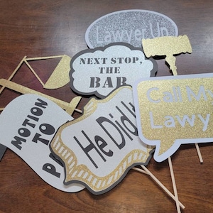 law school graduation prop set, law party, law school party, lawyer party decorations, graduation party decorations