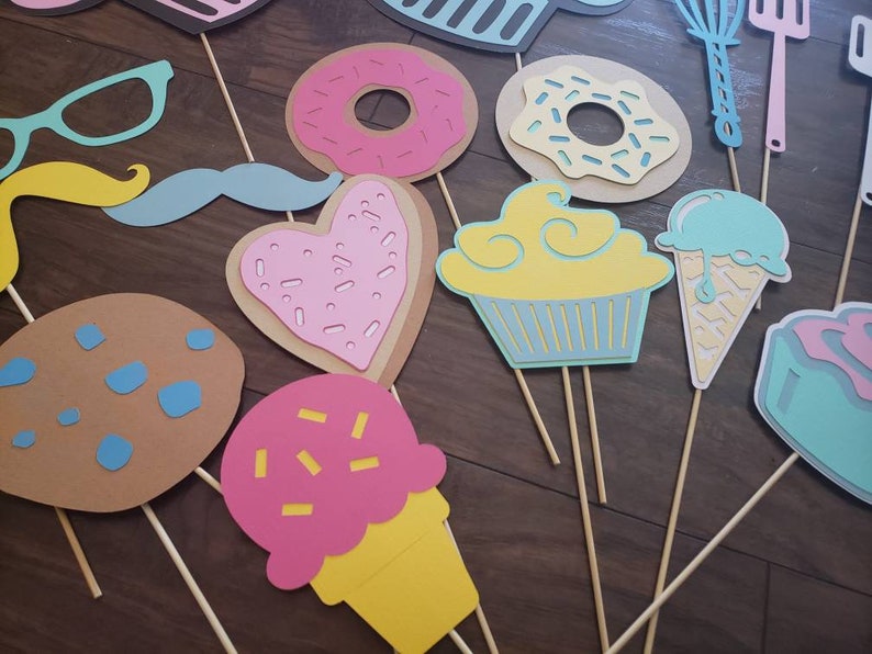 Cupcake Photo Booth Props Printable
