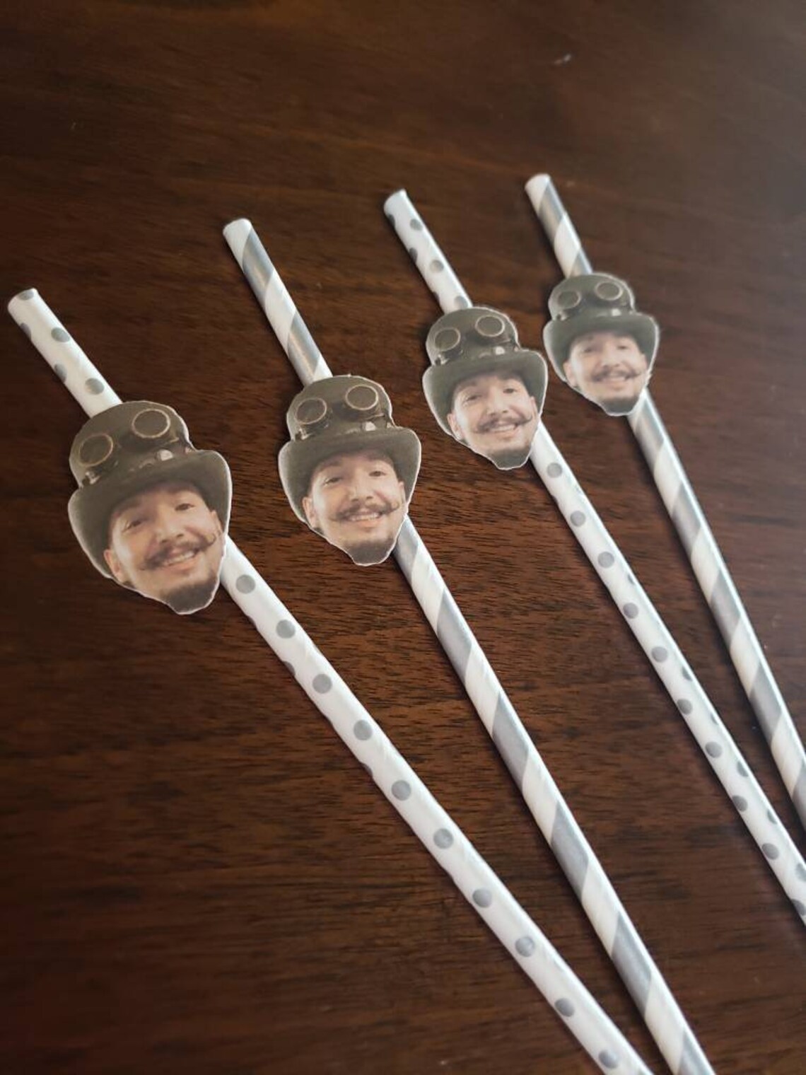 Custom Pet Straws Dog Decorations Personalized Photo 12 Etsy