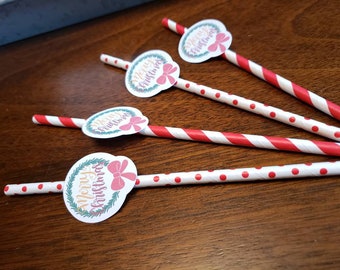 chritmas decoratios, Christmas straws, holiday decorations, christmas party, holiday party decor