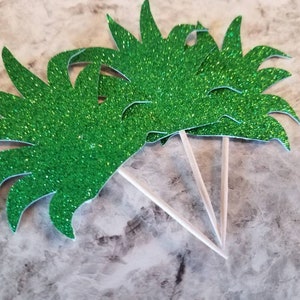 Pineapple cupcake topper, 16ct. Pineapple party, beach party decorations surf party, beach theme, Hawaiian party, tiki party, tropical party image 1