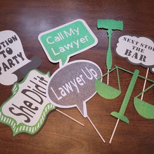 law school graduation prop set, law party, law school party, lawyer party decorations, graduation party decorations
