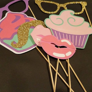 Caupcake Party Decorations, Cupcake Photo Booth Props, Party Ideas for ...