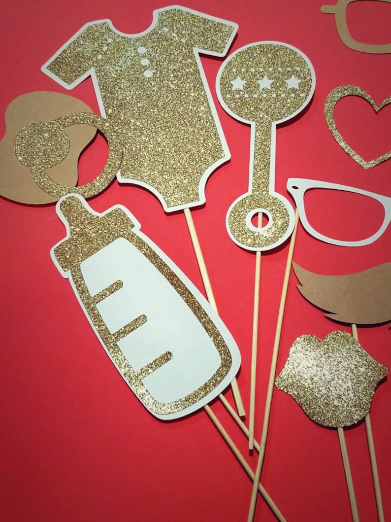 Baby Shower Decorations Baby Shower Photo Booth Props Baby Etsy