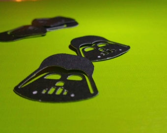 star wars party, geeky party supplies, darth vader confetti, star wars confetti, darth vader party supplies, star wars darth vader die cut