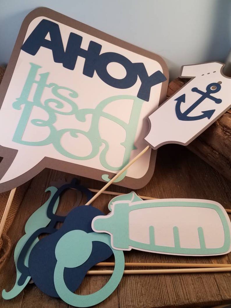 Ahoy It's a Boy Baby Shower Decorations Baby Shower Etsy