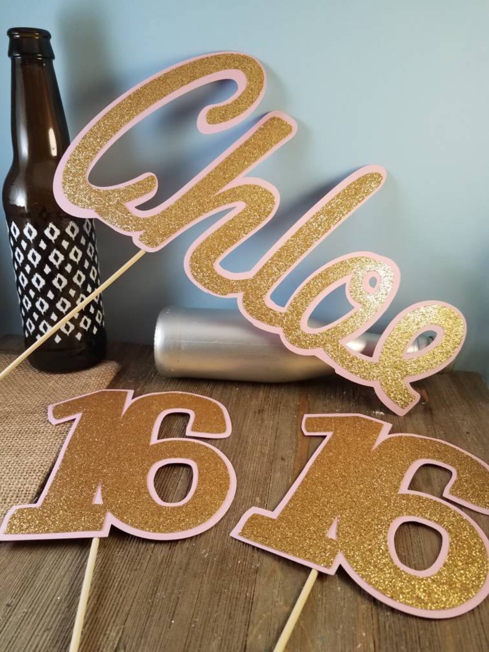 Custom Birthday Decorations Name Prop Sweet 16 Party Etsy