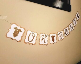 oh baby banner, baby shower decorations, baby shower banner, baby shower decorations gender neutral, baby shower girl, baby shower boy