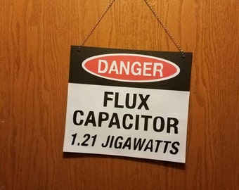 Back to the future party sign