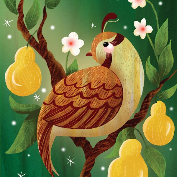 Partridge in a Pear Tree - Christmas Card